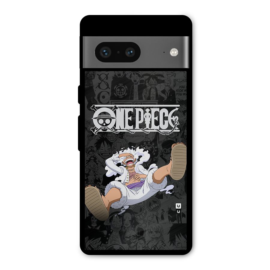 One Piece Manga Laughing Metal Back Case for Google Pixel 7