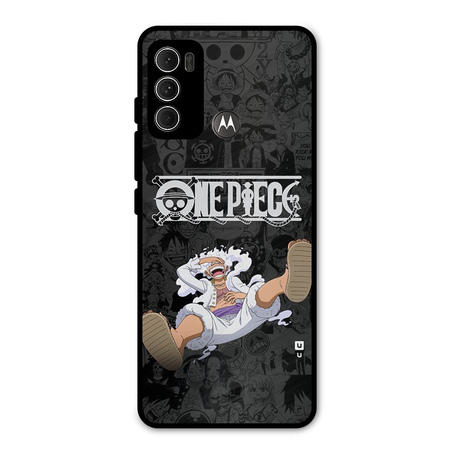 One Piece Manga Laughing Metal Back Case for Moto G60