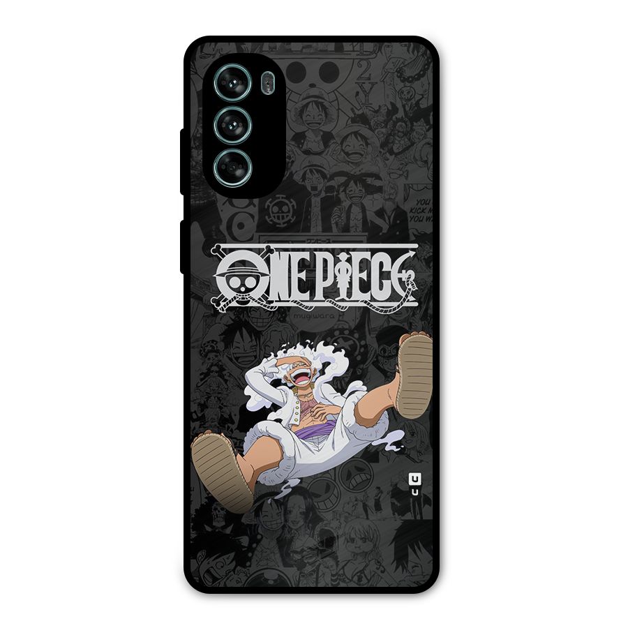 One Piece Manga Laughing Metal Back Case for Moto G62