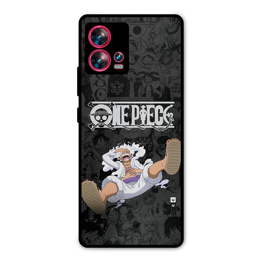 One Piece Manga Laughing Metal Back Case for Motorola Edge 30 Fusion