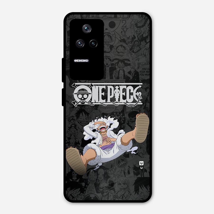 One Piece Manga Laughing Metal Back Case for Poco F4 5G