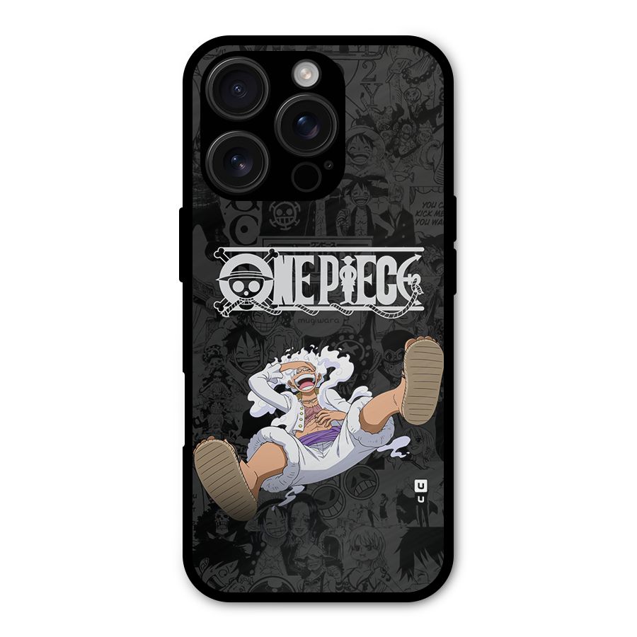 One Piece Manga Laughing Metal Back Case for iPhone 16 Pro