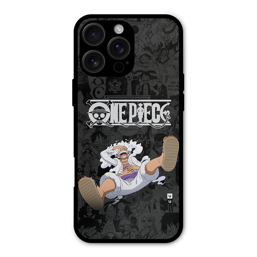 One Piece Manga Laughing Metal Back Case for iPhone 16 Pro Max
