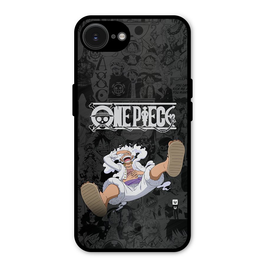 One Piece Manga Laughing Metal Back Case for iPhone 16e