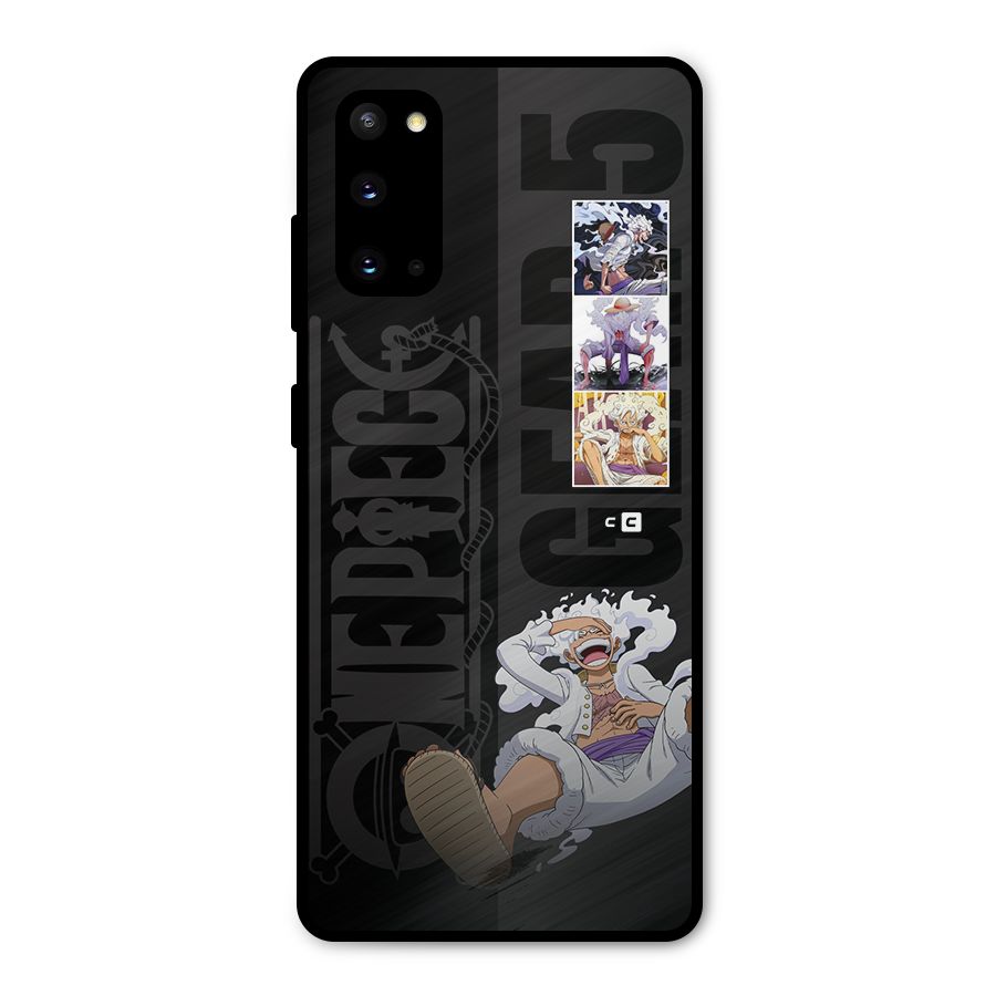 One Piece Monkey D LUffy Gear 5 Metal Back Case for Galaxy S20