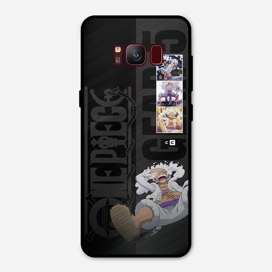 One Piece Monkey D LUffy Gear 5 Metal Back Case for Galaxy S8