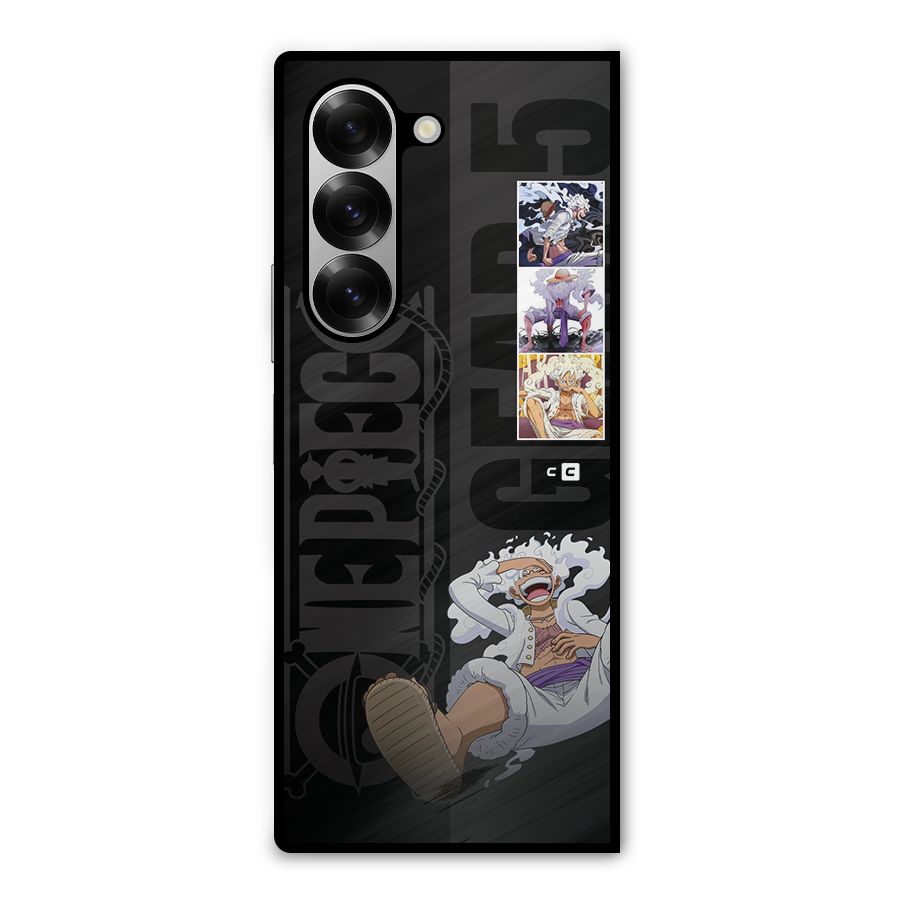 One Piece Monkey D LUffy Gear 5 Metal Back Case for Galaxy Z Fold6