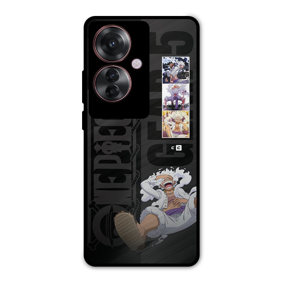 One Piece Monkey D LUffy Gear 5 Metal Back Case for Oppo F25 Pro