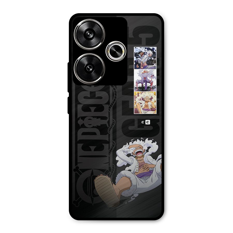 One Piece Monkey D LUffy Gear 5 Metal Back Case for Poco F6