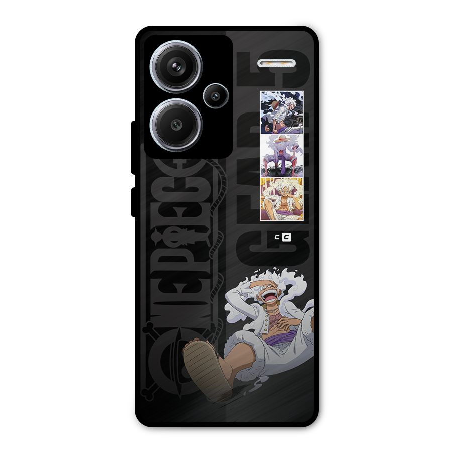One Piece Monkey D LUffy Gear 5 Metal Back Case for Redmi Note 13 Pro Plus
