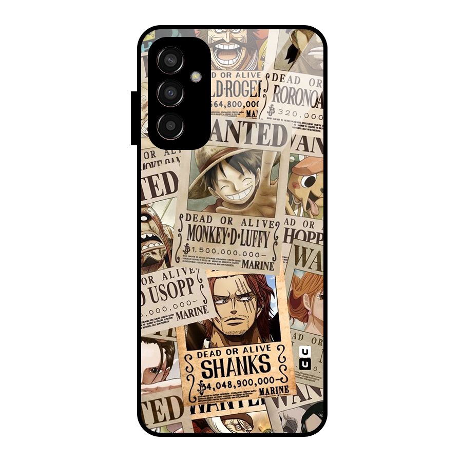 One Piece Most Wanted Glass Back Case for Galaxy F13