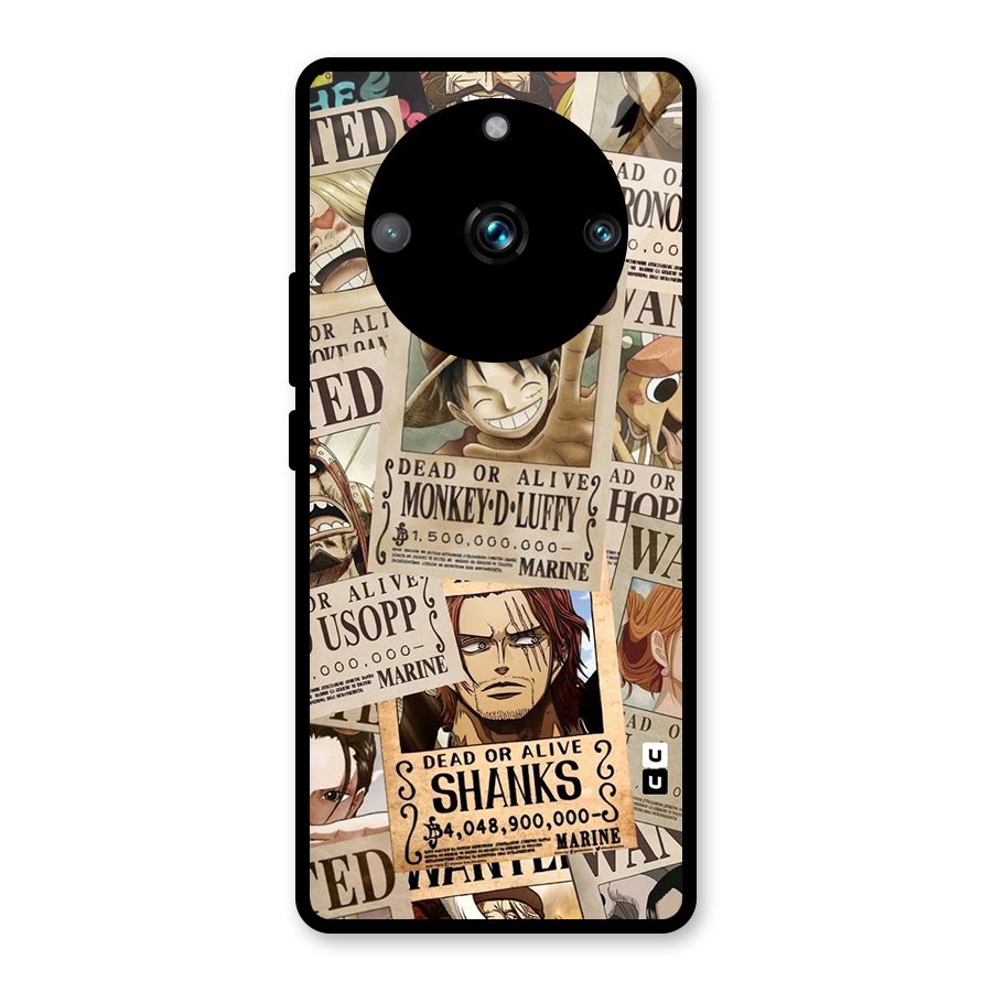 One Piece Most Wanted Glass Back Case for Realme 11 Pro Plus