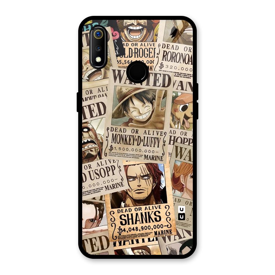 One Piece Most Wanted Glass Back Case for Realme 3i