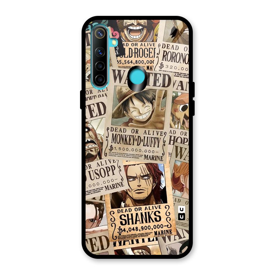 One Piece Most Wanted Glass Back Case for Realme 5
