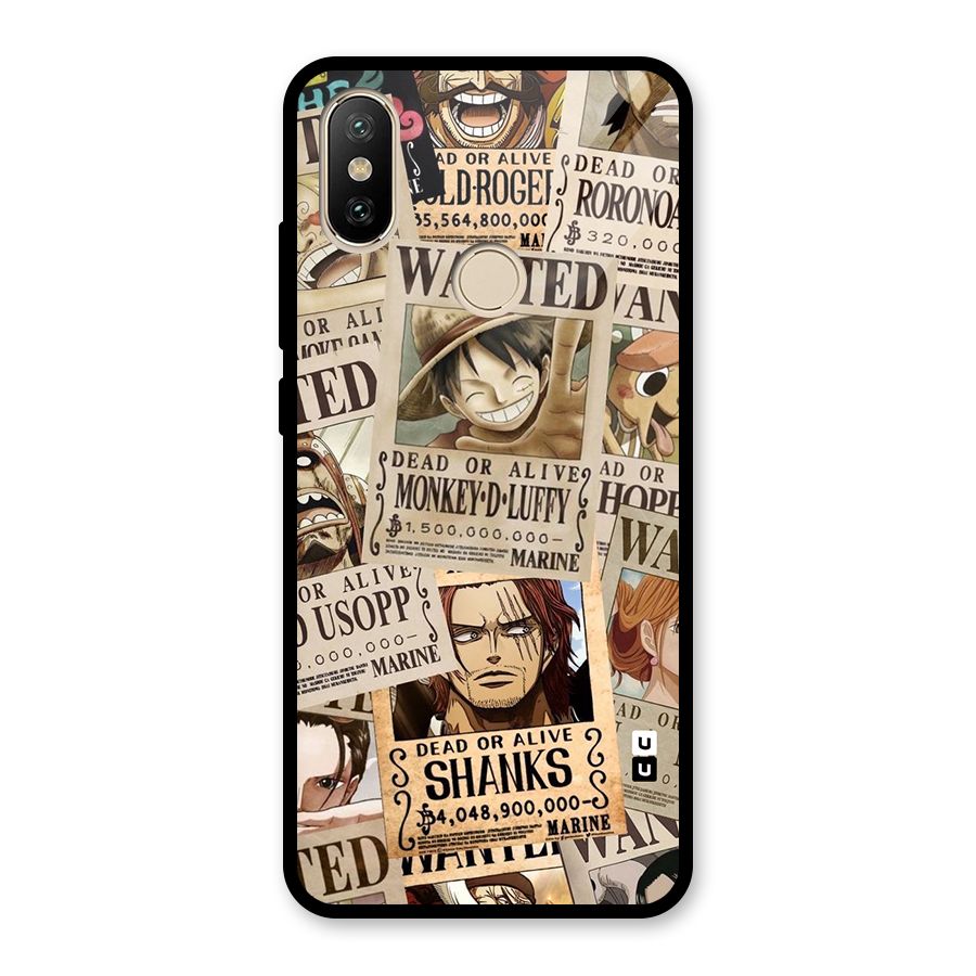One Piece Most Wanted Glass Back Case for Redmi A1