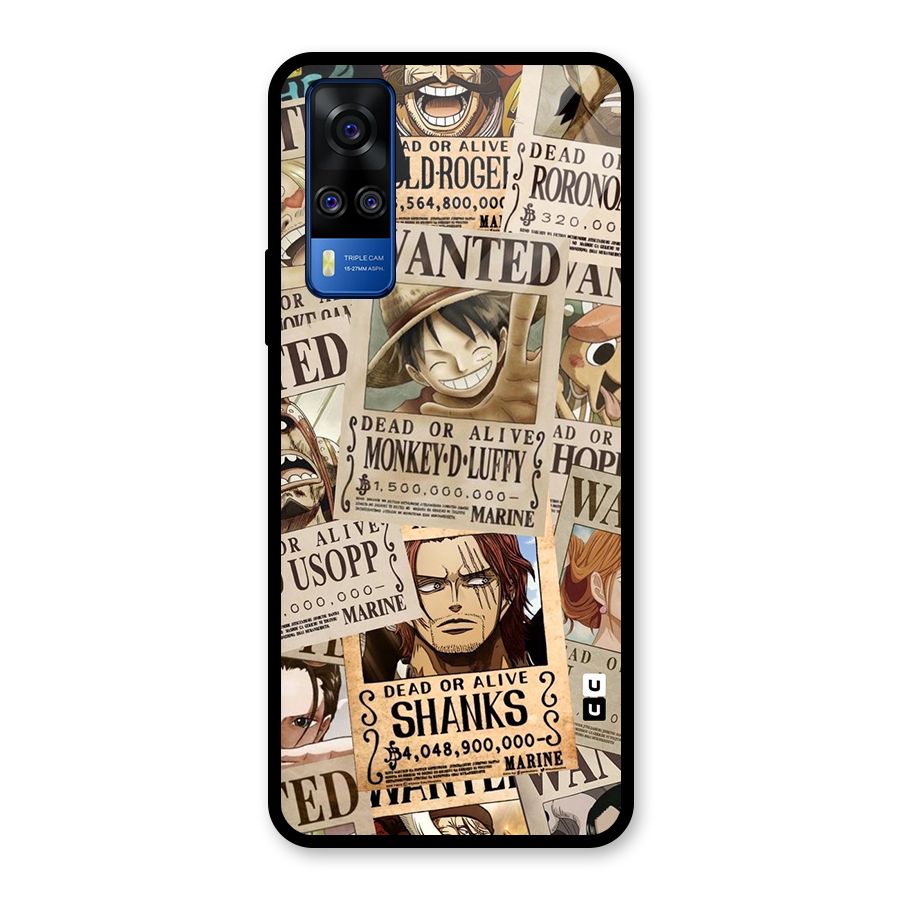 One Piece Most Wanted Glass Back Case for Vivo Y31