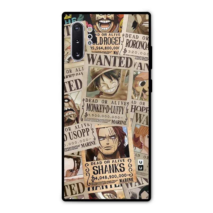 One Piece Most Wanted Metal Back Case for Galaxy Note 10 Plus