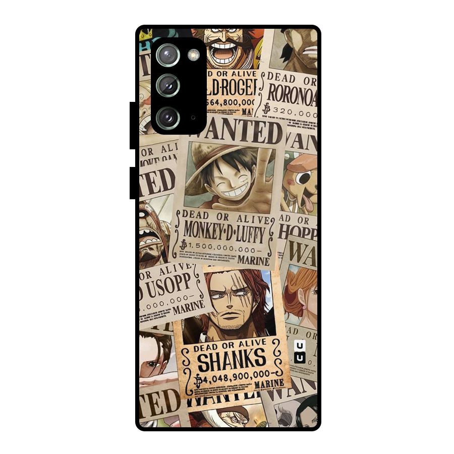One Piece Most Wanted Metal Back Case for Galaxy Note 20