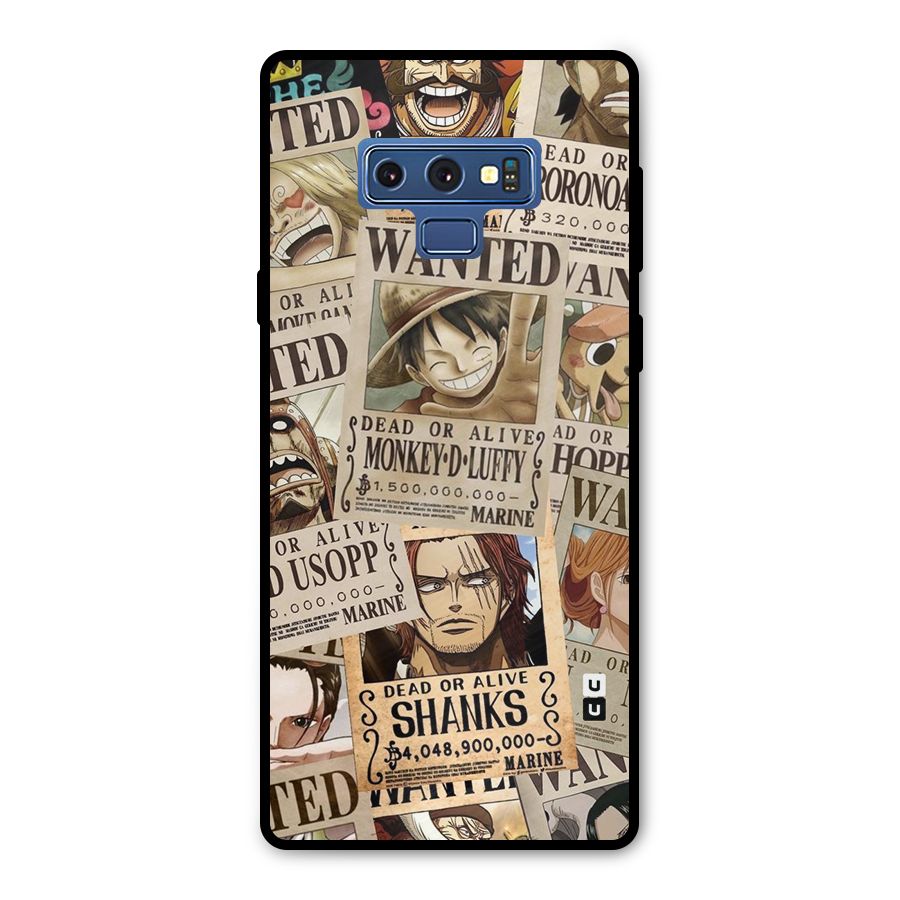 One Piece Most Wanted Metal Back Case for Galaxy Note 9