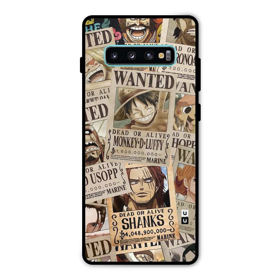 One Piece Most Wanted Metal Back Case for Galaxy S10 Plus