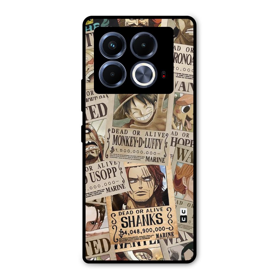One Piece Most Wanted Metal Back Case for Infinix Note 40 5G