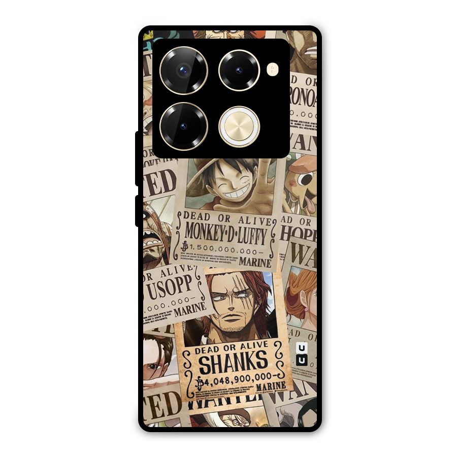 One Piece Most Wanted Metal Back Case for Infinix Note 40 Pro Plus