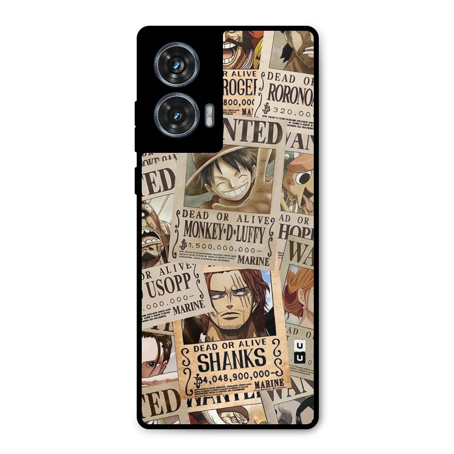 One Piece Most Wanted Metal Back Case for Motorola Edge 50 Fusion