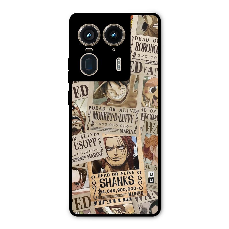 One Piece Most Wanted Metal Back Case for Motorola Edge 50 Ultra