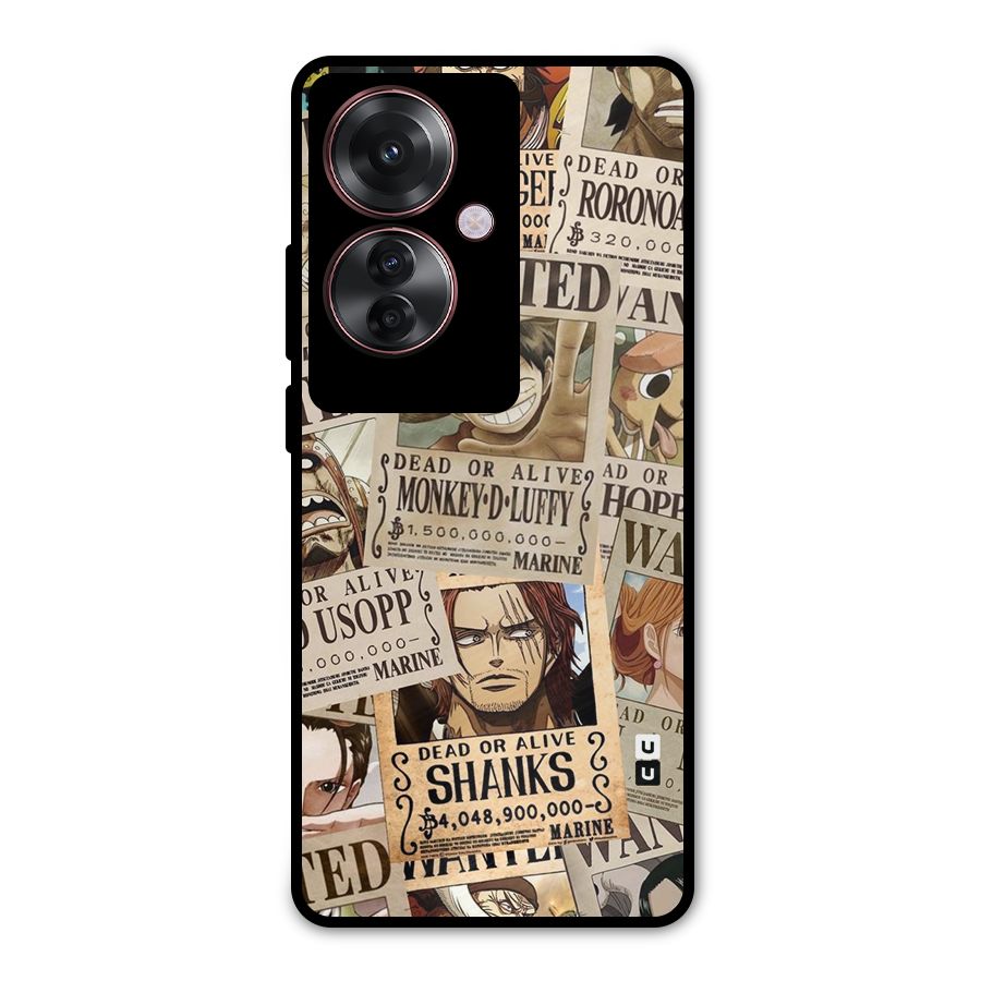 One Piece Most Wanted Metal Back Case for Oppo F25 Pro
