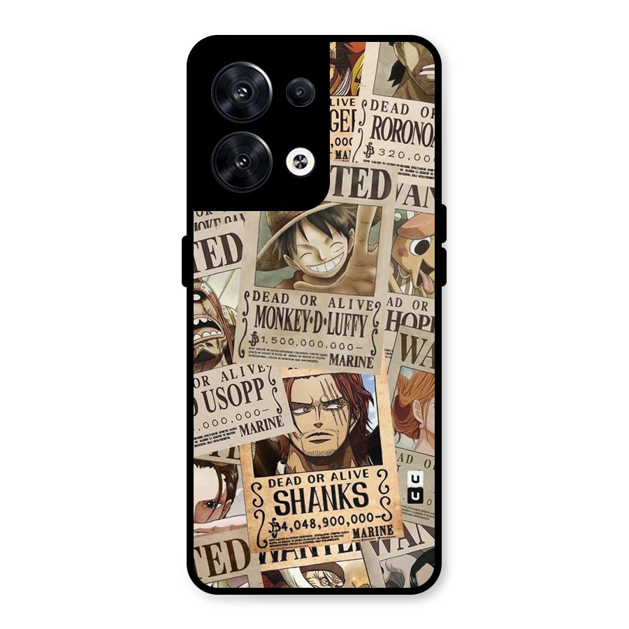 One Piece Most Wanted Metal Back Case for Oppo Reno8 5G