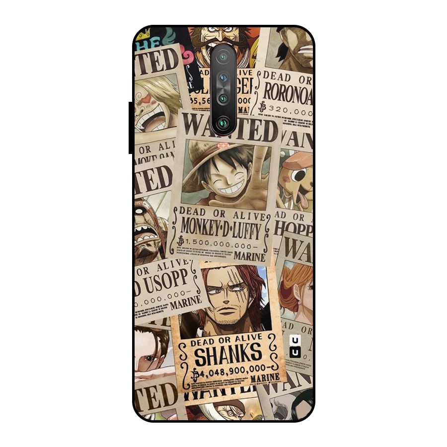 One Piece Most Wanted Metal Back Case for Poco X2