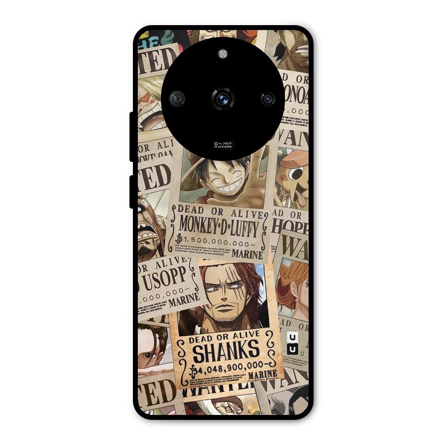 One Piece Most Wanted Metal Back Case for Realme Narzo 60 5G