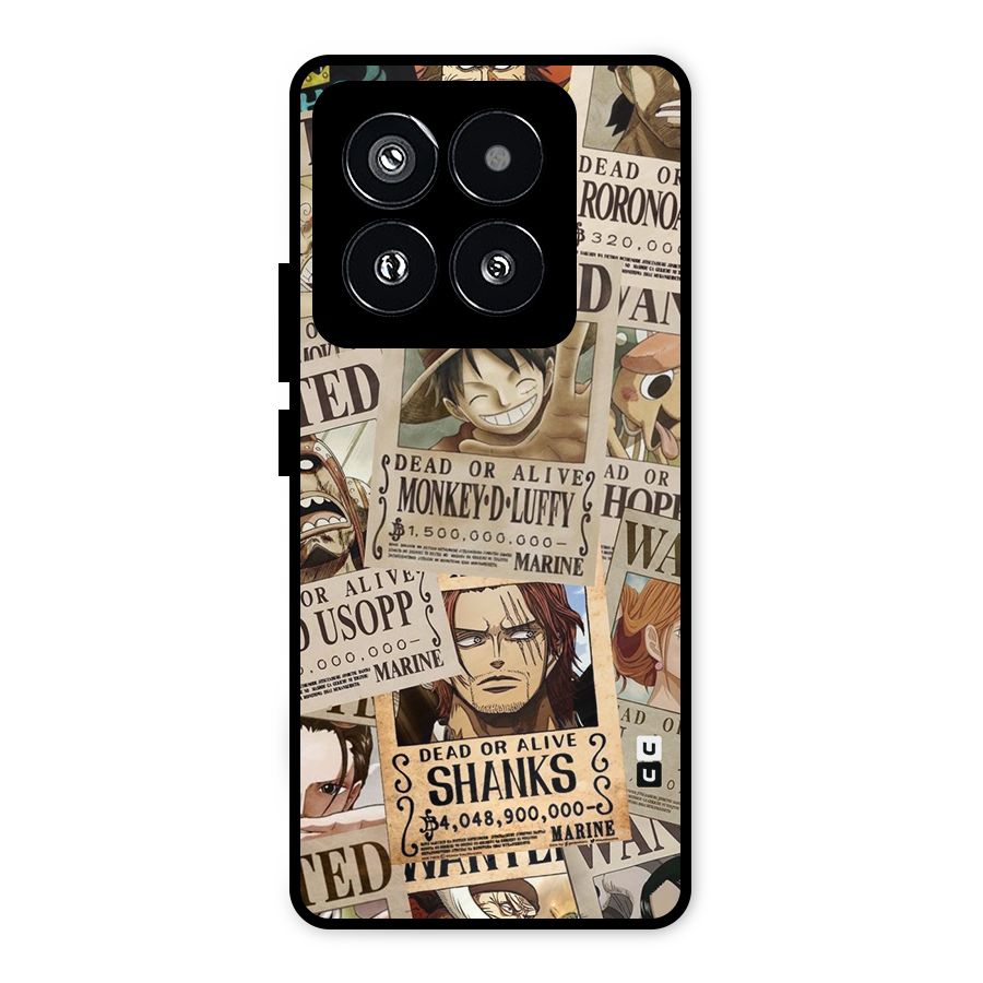 One Piece Most Wanted Metal Back Case for Xiaomi 14 Pro