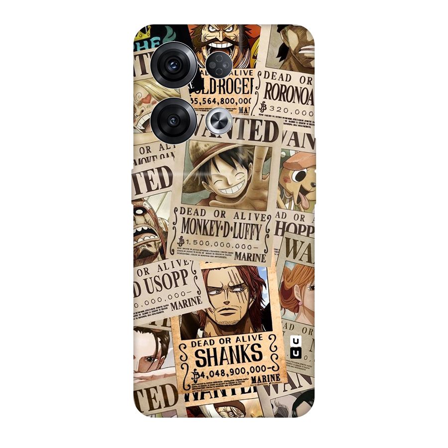 One Piece Most Wanted Original Polycarbonate Back Case for Oppo Reno8 Pro 5G