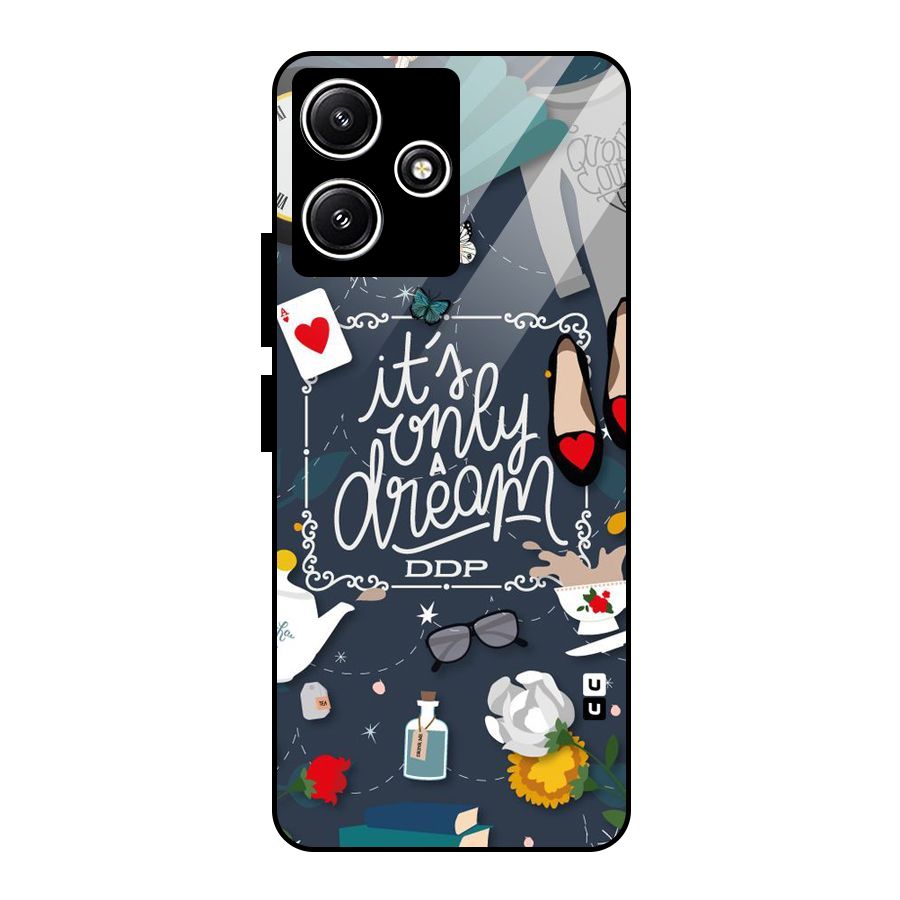 Only A Dream Glass Back Case for Poco M6 Pro