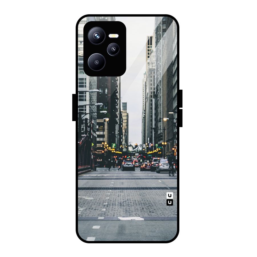 Only Streets Glass Back Case for Realme C35