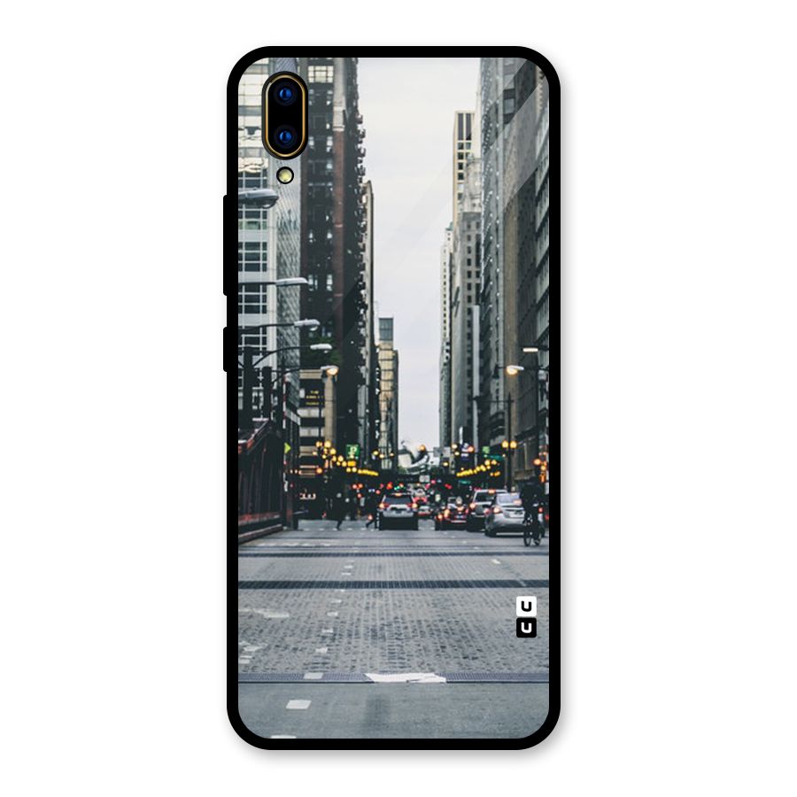 Only Streets Glass Back Case for Vivo V11 Pro
