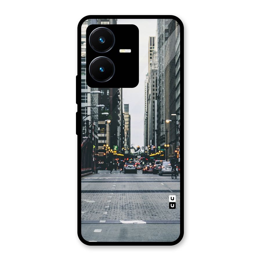 Only Streets Glass Back Case for Vivo Y22s