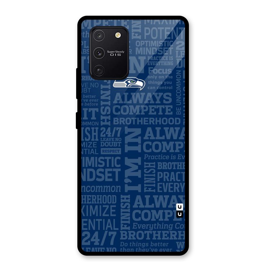 Optimistic Blue Glass Back Case for Galaxy S10 Lite