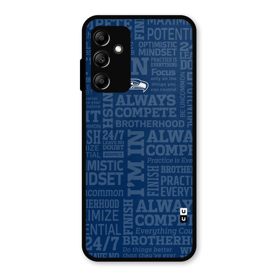 Optimistic Blue Metal Back Case for Galaxy A14 5G