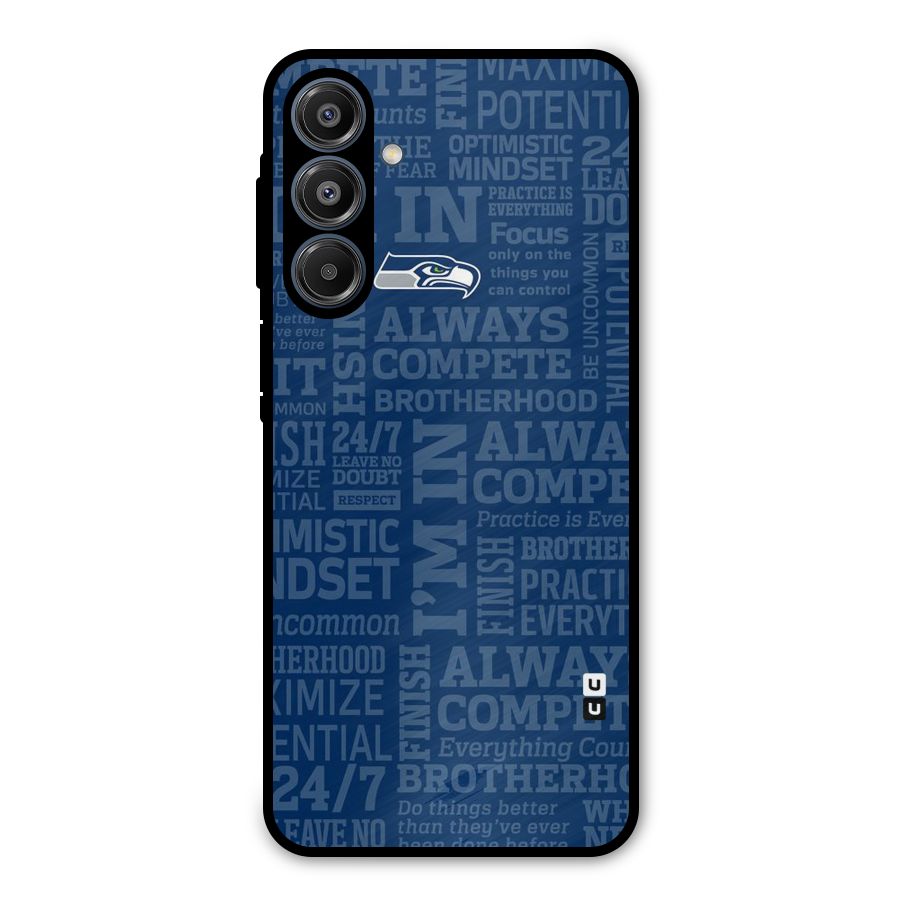 Optimistic Blue Metal Back Case for Galaxy A16 5G