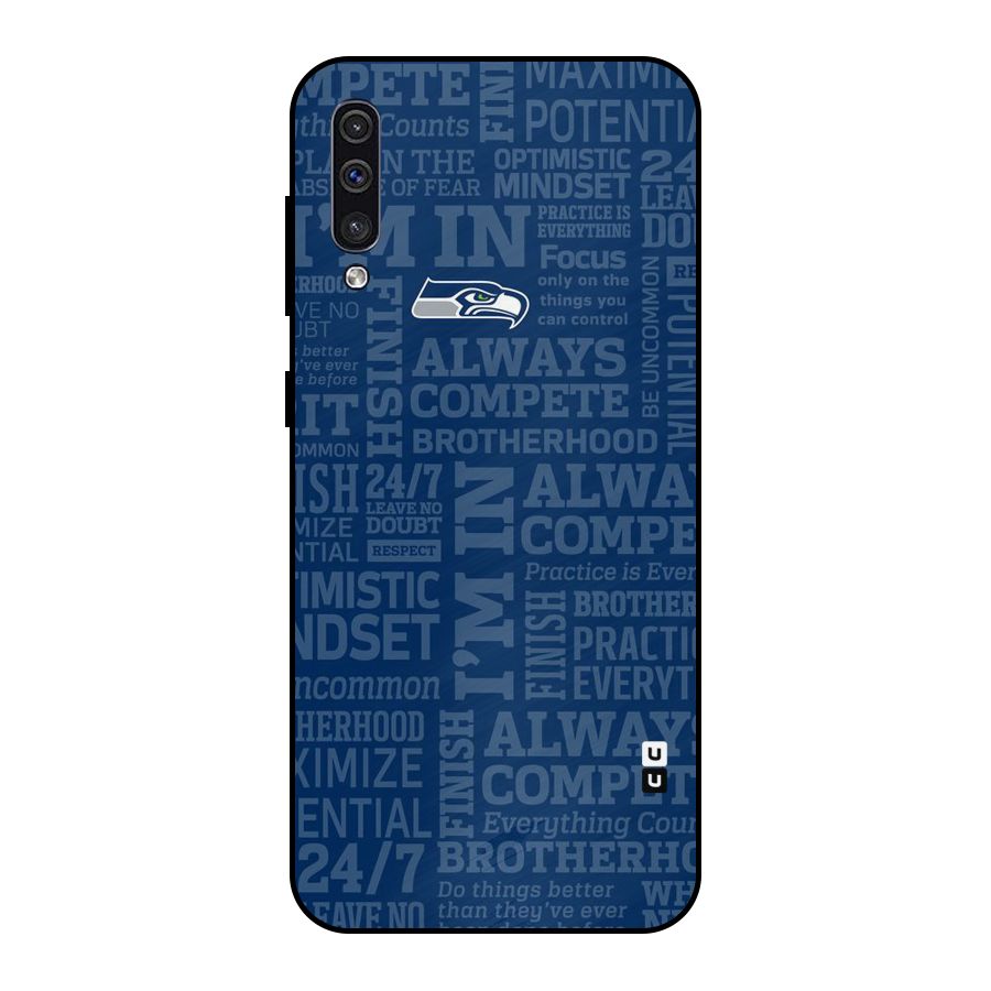 Optimistic Blue Metal Back Case for Galaxy A30s