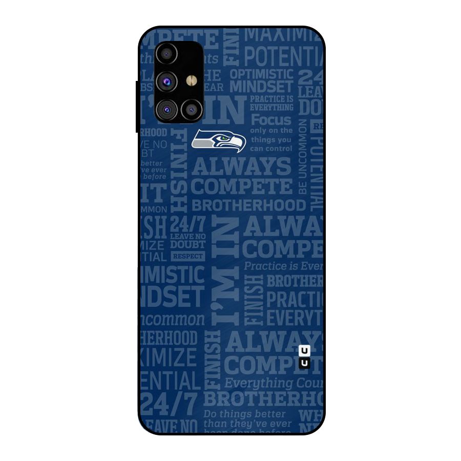 Optimistic Blue Metal Back Case for Galaxy M31s