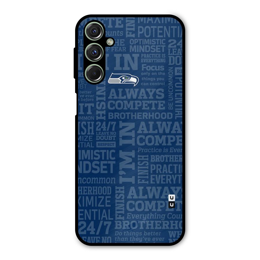 Optimistic Blue Metal Back Case for Galaxy M34