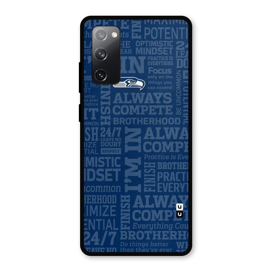 Optimistic Blue Metal Back Case for Galaxy S20 FE 5G