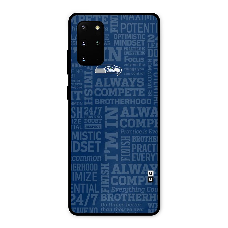 Optimistic Blue Metal Back Case for Galaxy S20 Plus