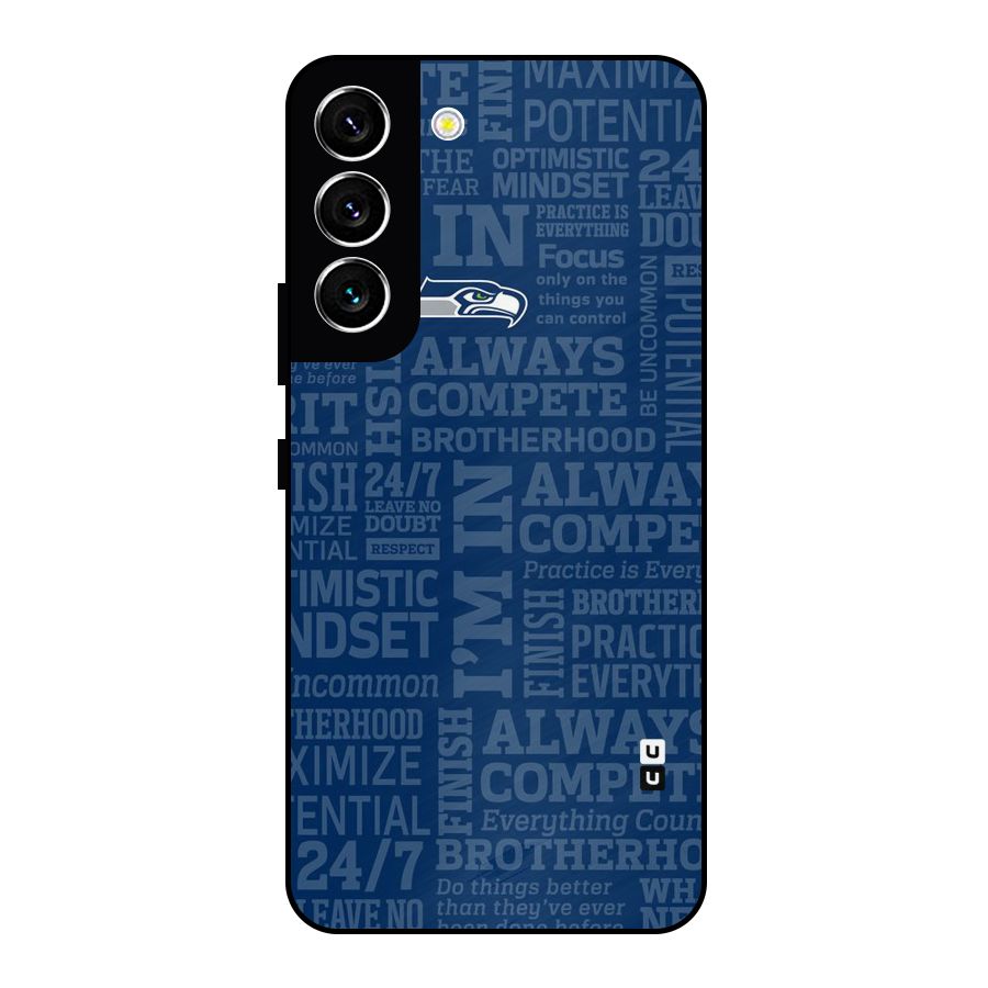 Optimistic Blue Metal Back Case for Galaxy S22 5G