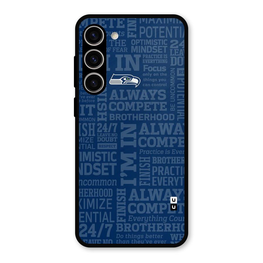 Optimistic Blue Metal Back Case for Galaxy S23 Plus