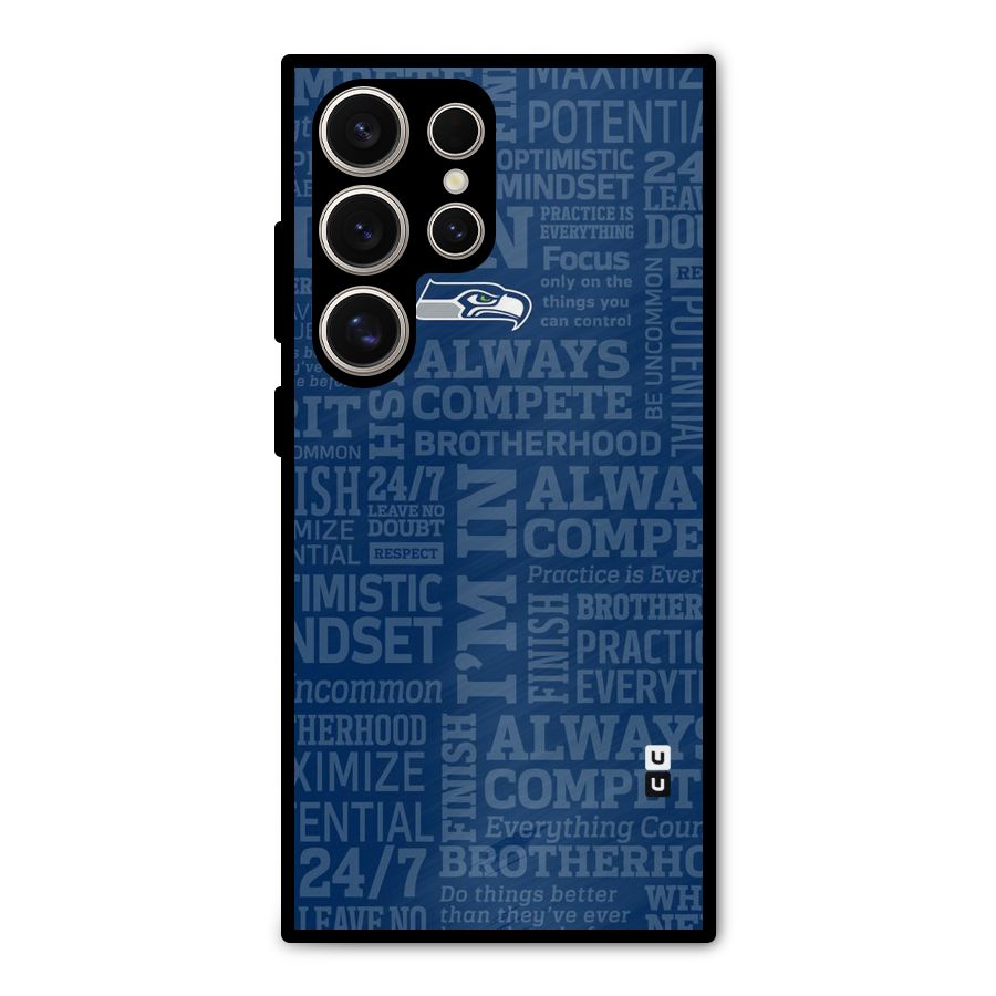 Optimistic Blue Metal Back Case for Galaxy S24 Ultra