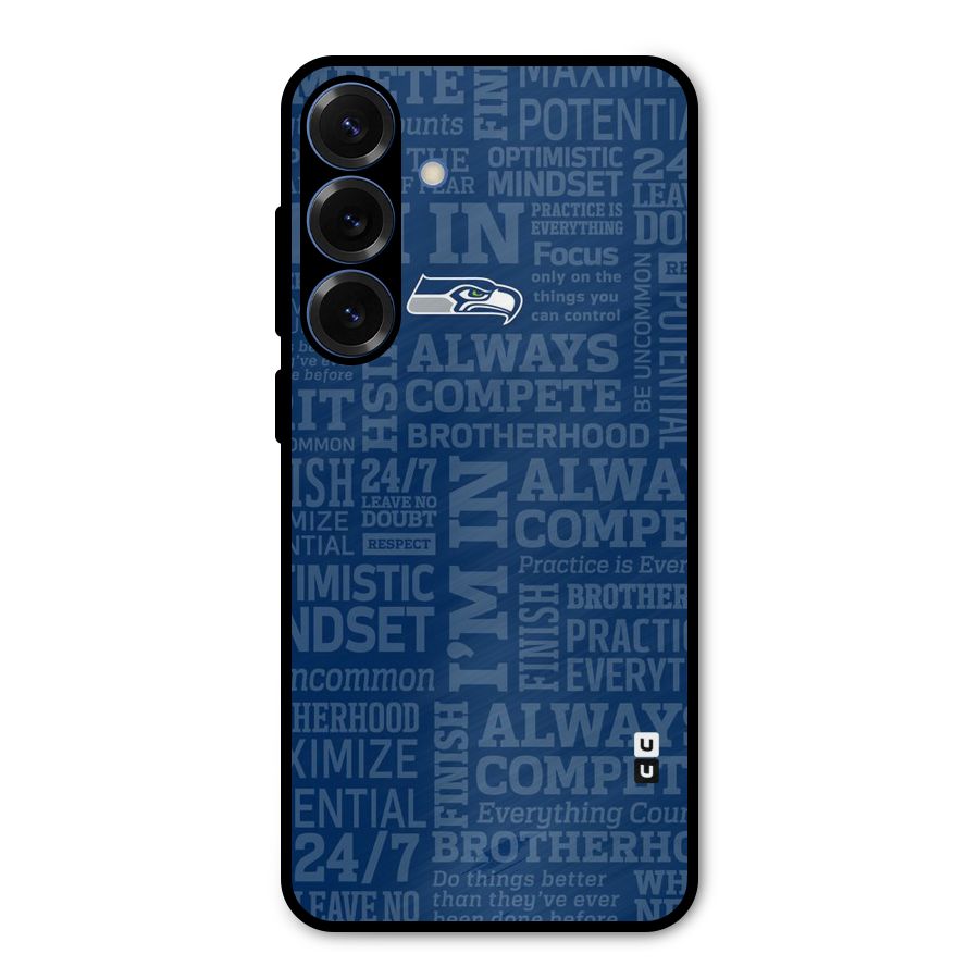 Optimistic Blue Metal Back Case for Galaxy S25 Plus